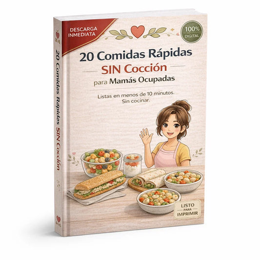 S.O.S Mamás: 20 Cenas y Almuerzos SIN Cocción